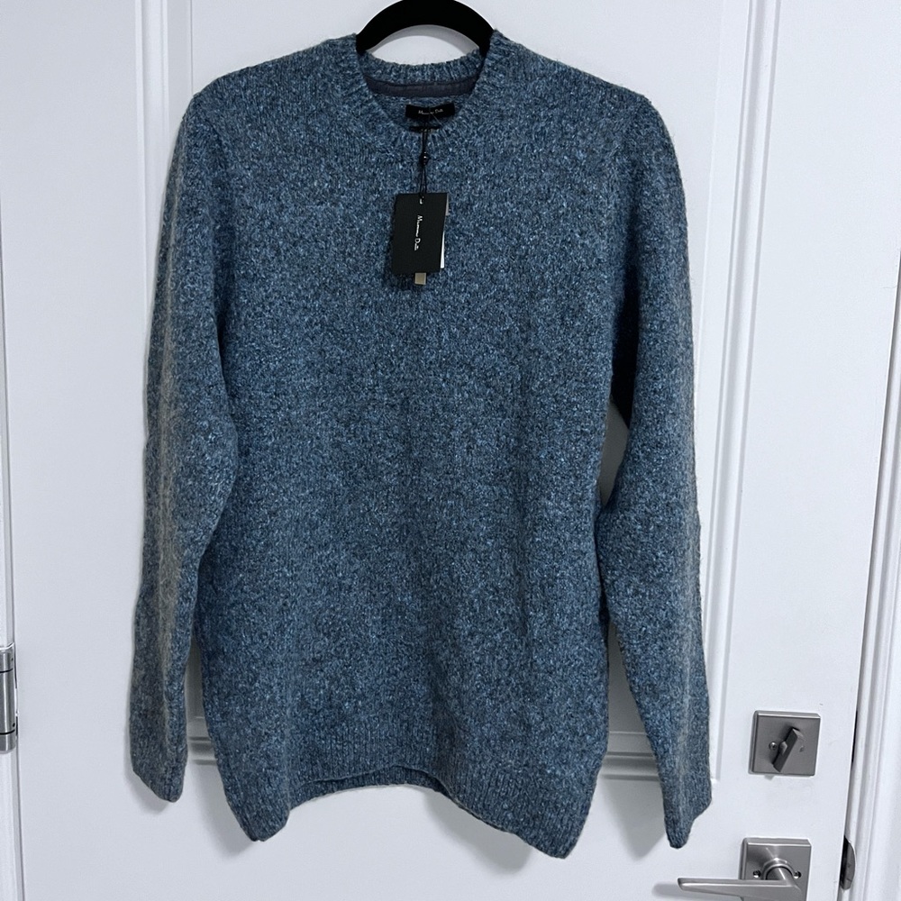 NWT - Massimo Dutti Men’s Italian Yarn Blended Sweater - Made in Spain - Size L